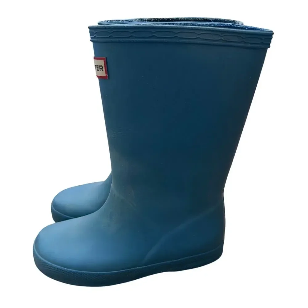 Hunter Rain Boots Toddler Kids Size 10/11 blue *some fade*